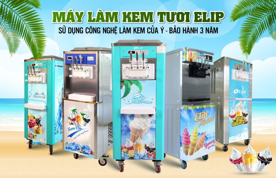 ưu điểm máy làm kem tươi Elip Universa